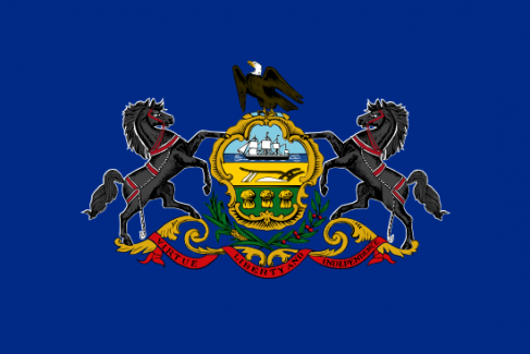 Image of the flag of Pennsylvania