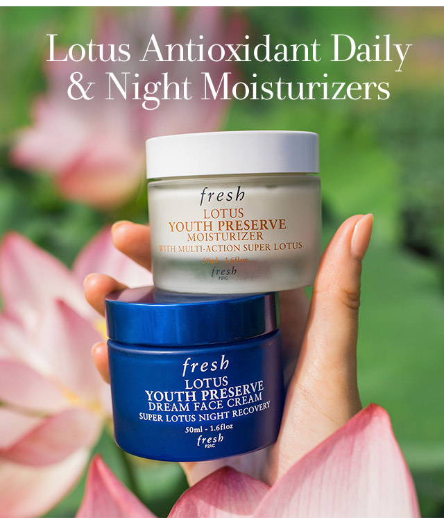 Lotus Antioxidant Daily & Night Moisturizers