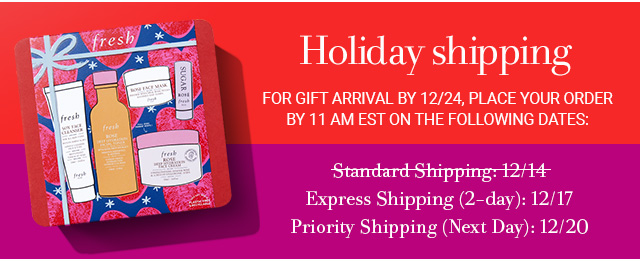 Holiday Shipping
