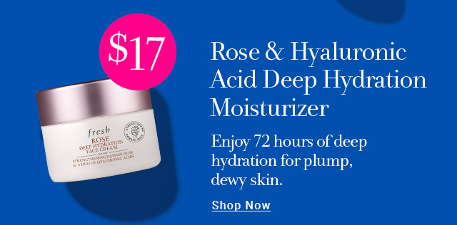 Rose & Hyaluronic Acid Deep Hydration Moisturizer