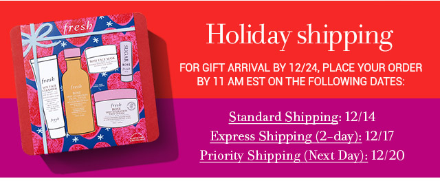 Holiday shipping