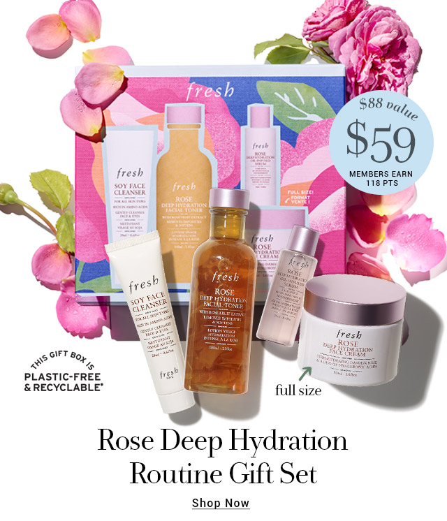 Rose Deep Hydration Routine Gift Set