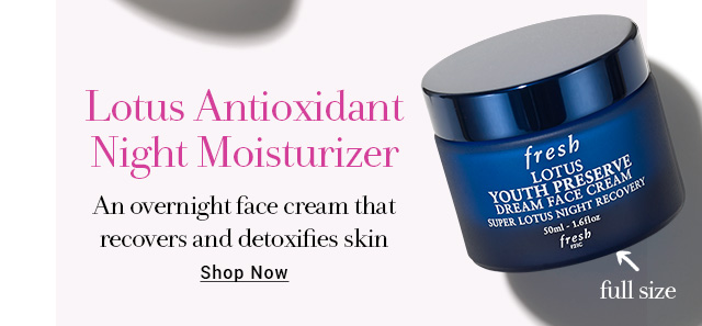 Lotus Antioxidant Night Moisturizer