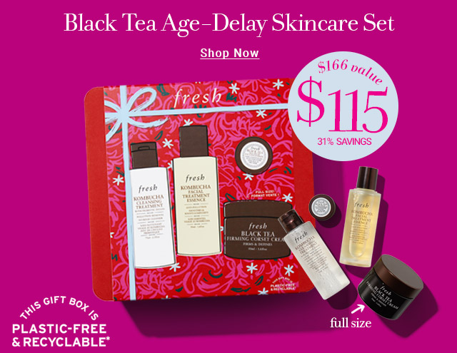 Black Tea Age-Delay Skincare Set 