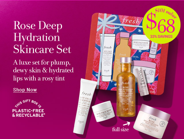 Rose Deep Hydration Skincare Set