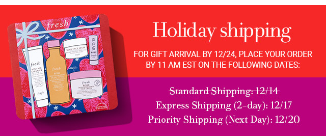 Holiday Shipping