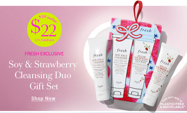Soy & Strawberry Cleansing Duo Gift Set