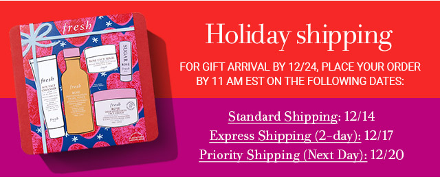 Holiday Shipping