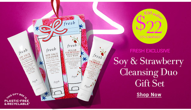 Soy & Strawberry Cleansing Duo Gift Set