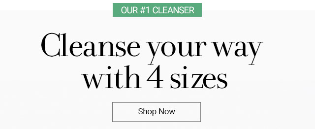 Cleanse your way with 4 sizes