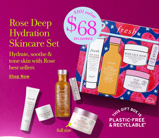 Rose Deep Hydration Skincare Set 