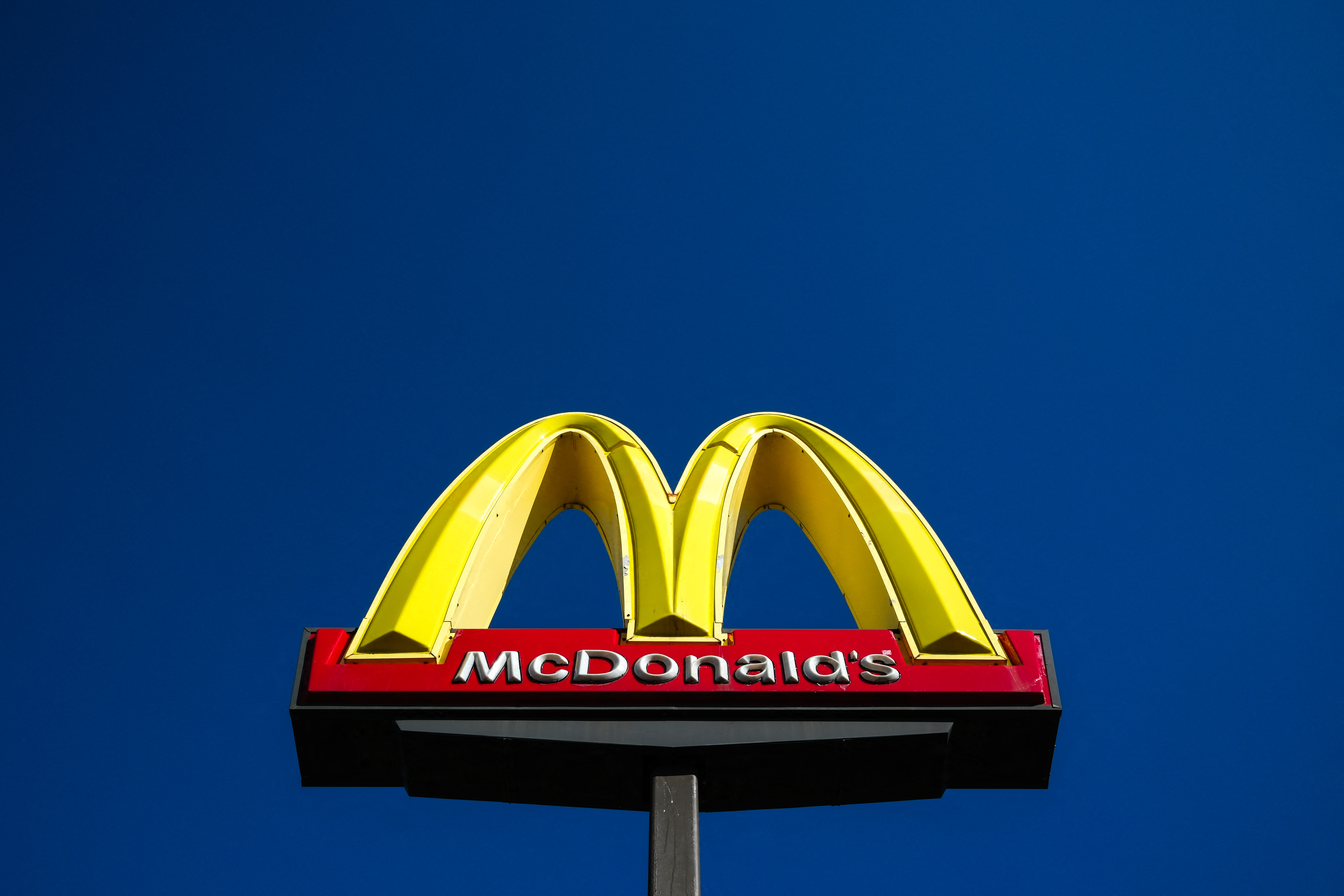 A McDonald's sign