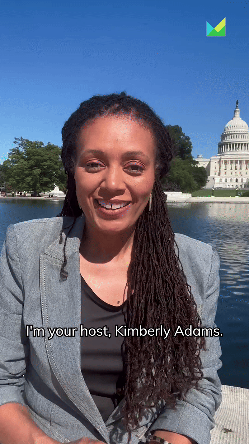 Kimberly Adams in a gif.