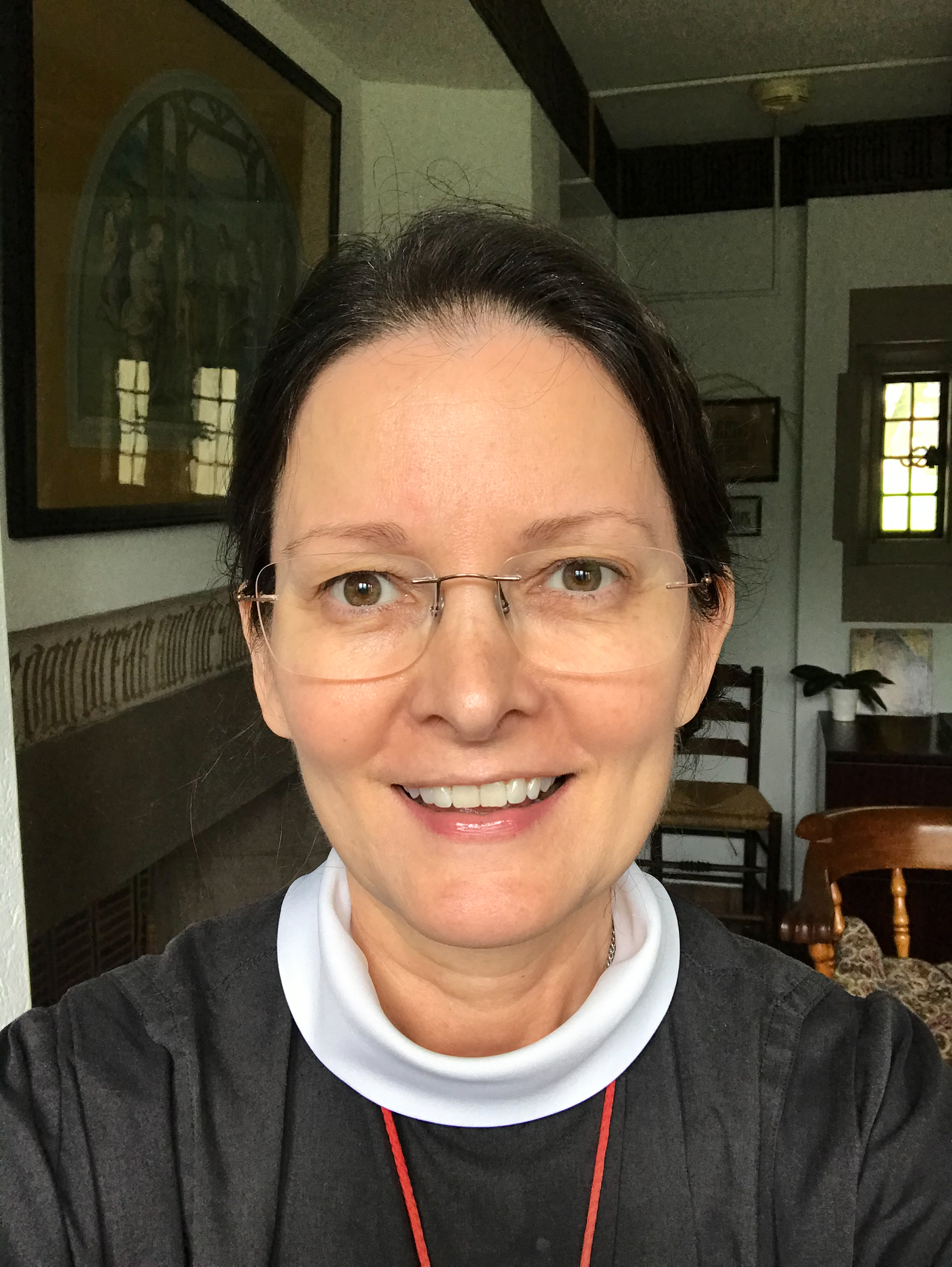 An author photo of Sister Monica Clare.