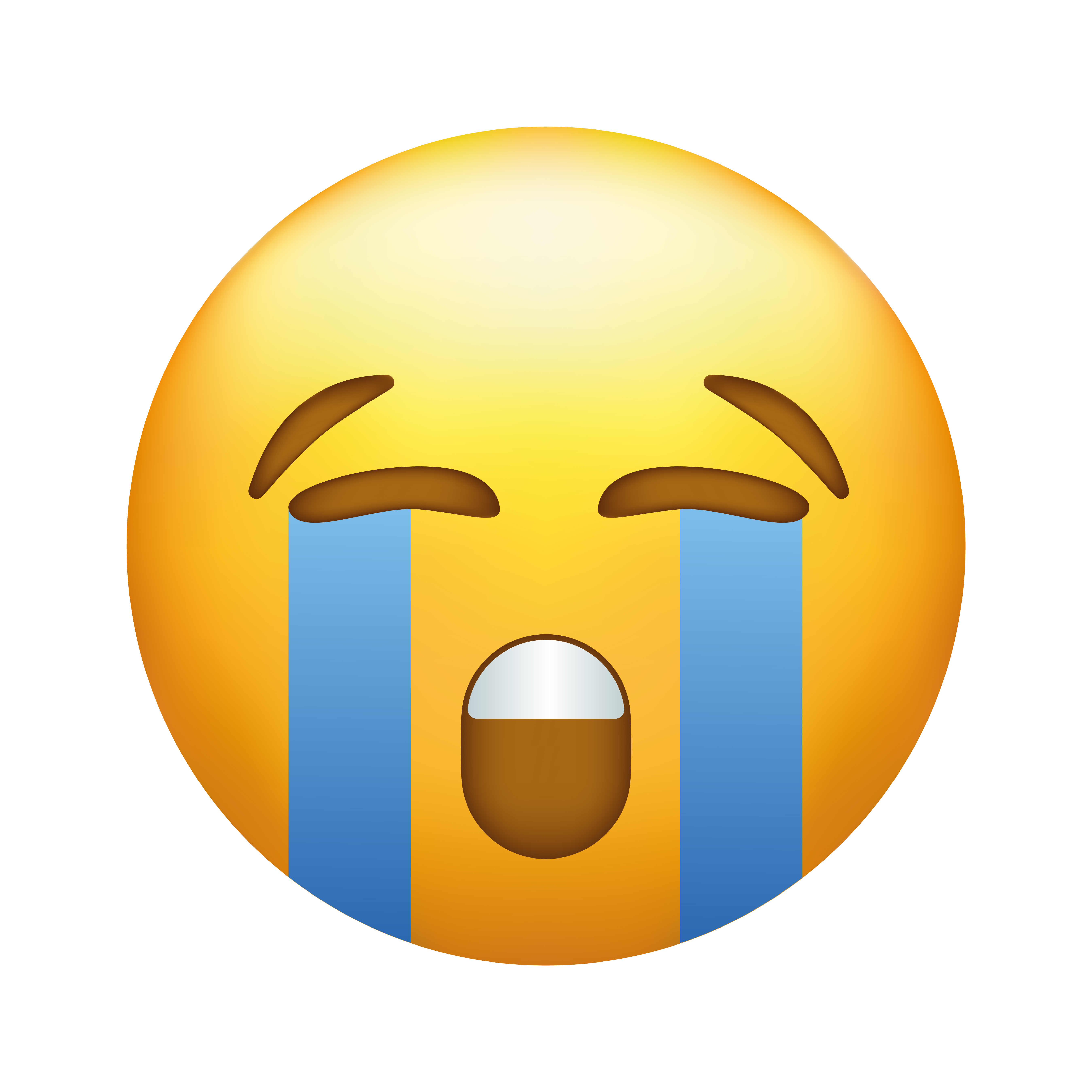 The sobbing emoji