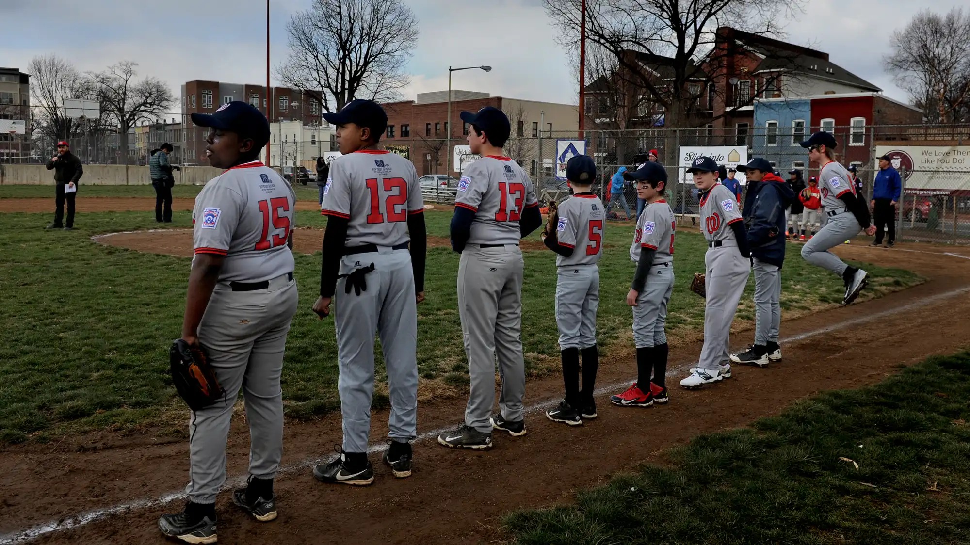 Young baseball players