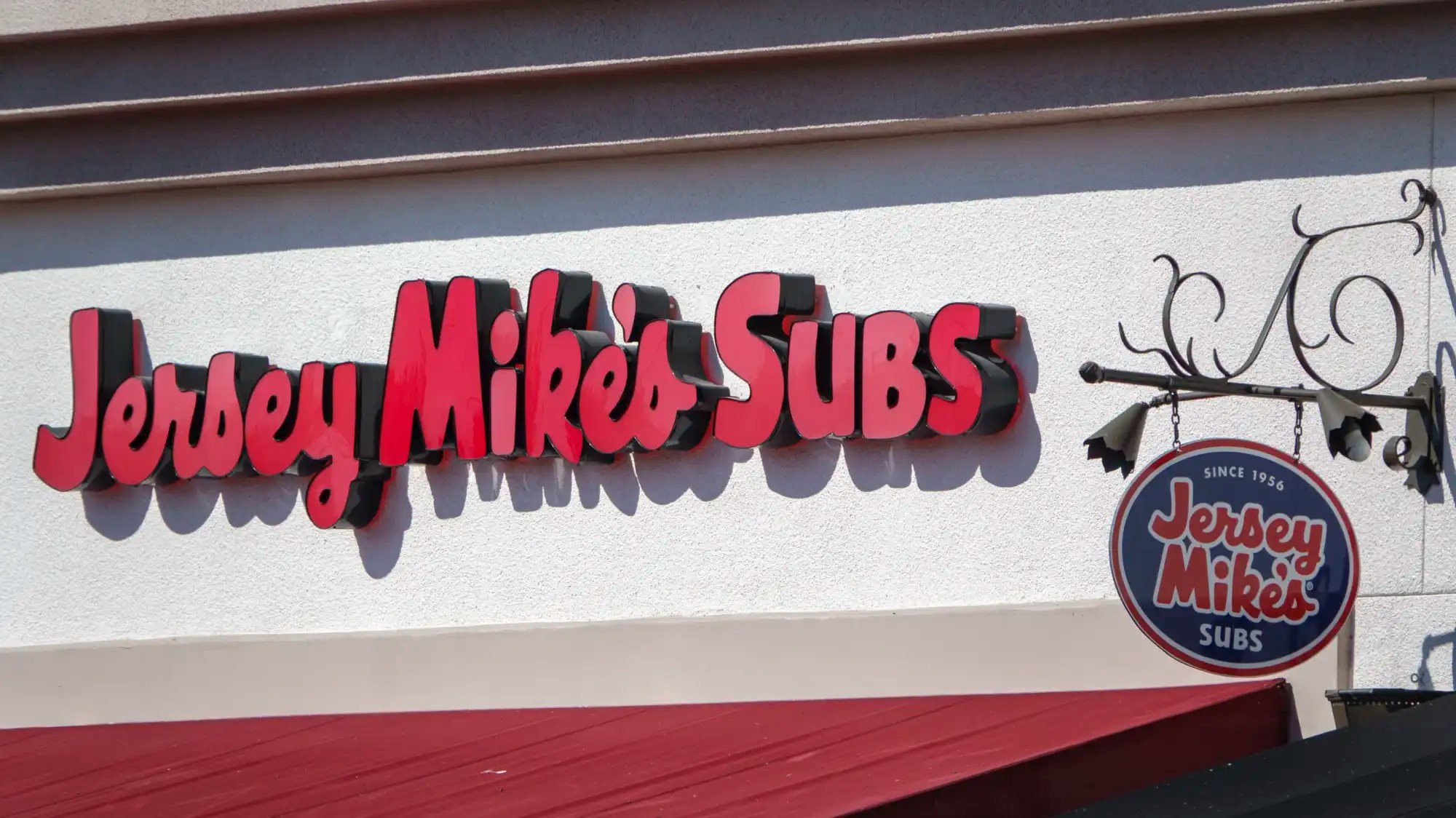 The signage out in front of a Jersey