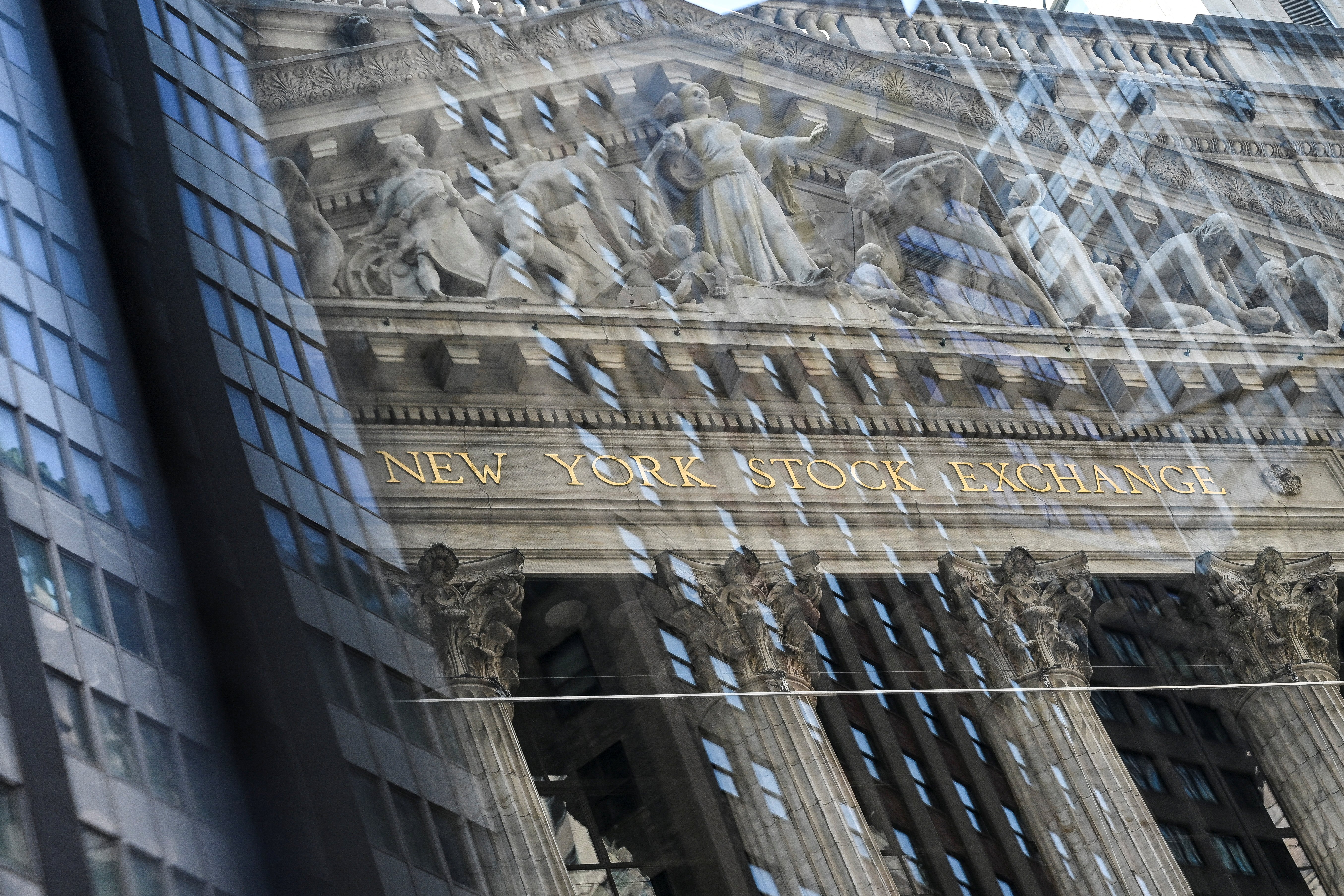 The exterior of the New York Stock Exchange