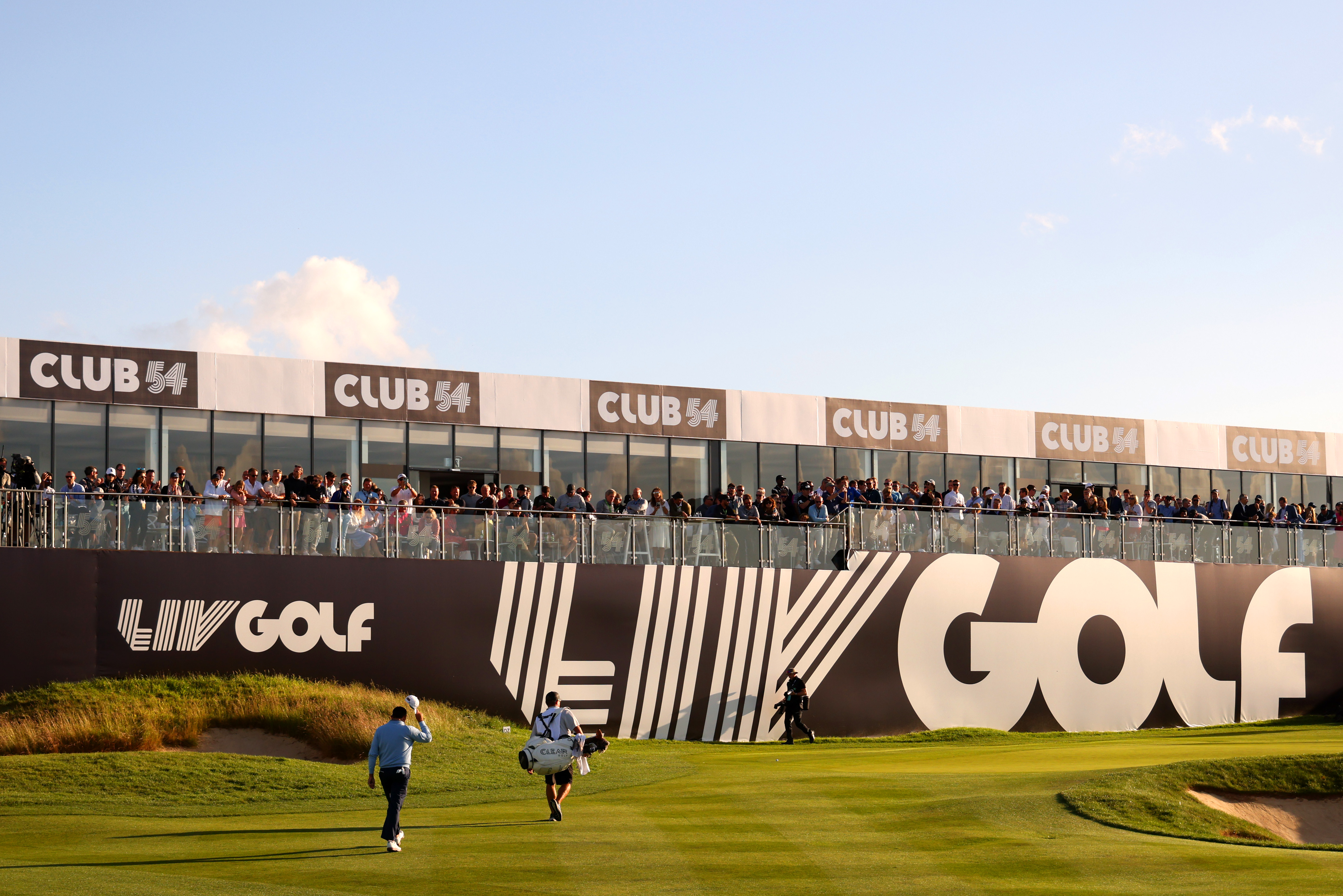 Atmosphere at a LIV Golf event