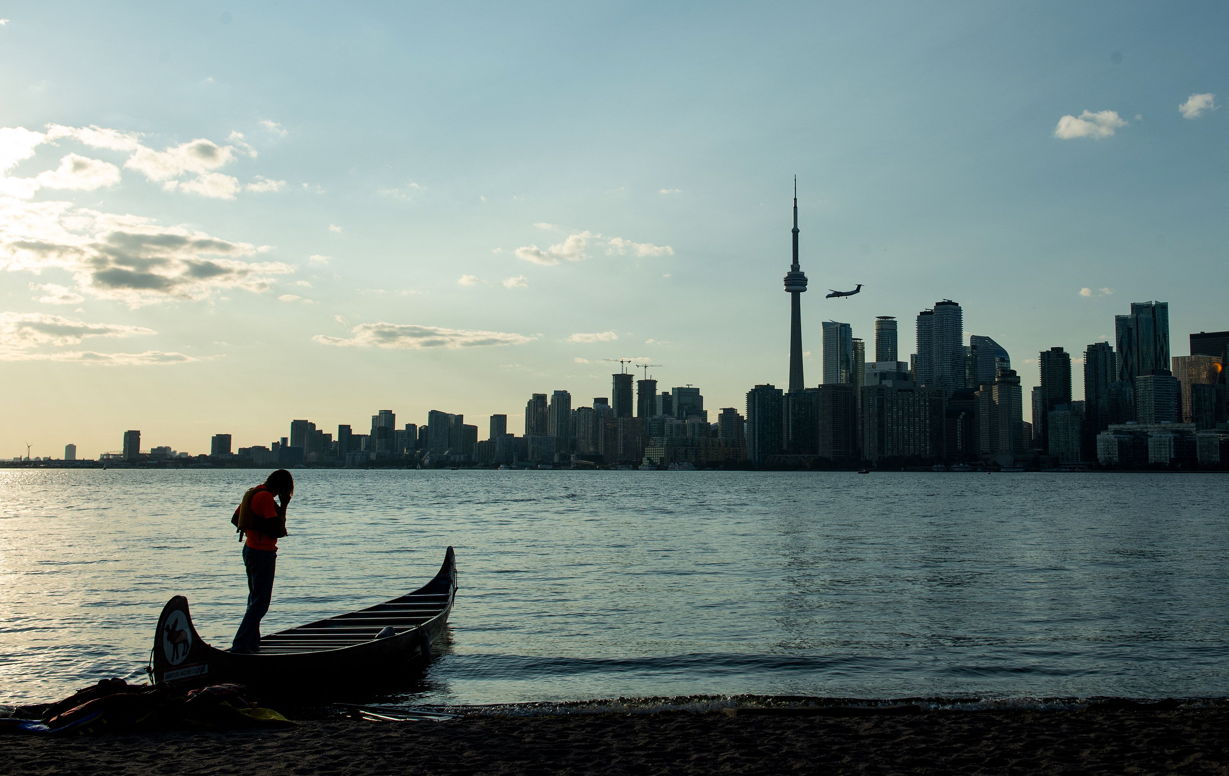 A view of Toronto from Lake Ontario. 