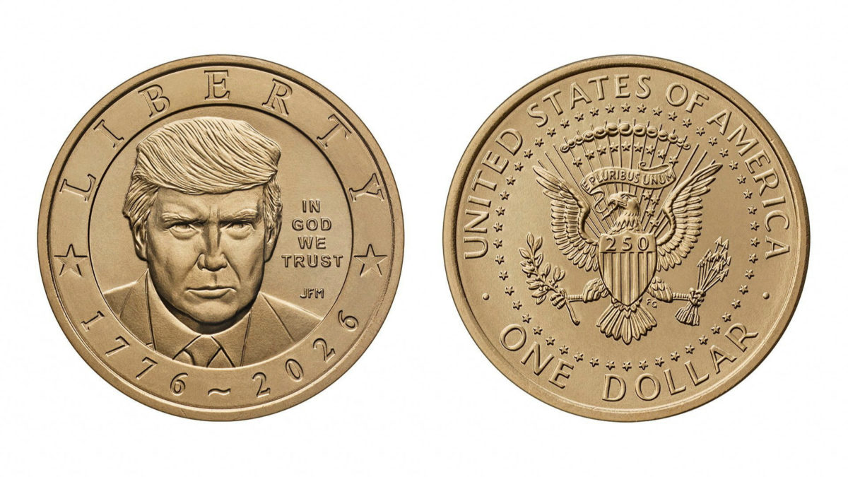 Trump coin digital rendering